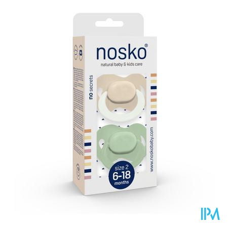 Nosko Sucette 6-18 M Ivory Glow Dark + Mint