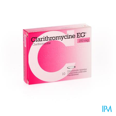 Clarithromycine EG Comp 10X250Mg