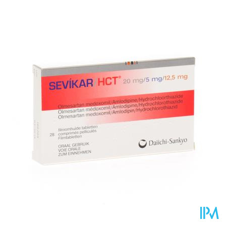 Sevikar Hct 20mg/5mg/12,5mg Filmomh Tabl 28