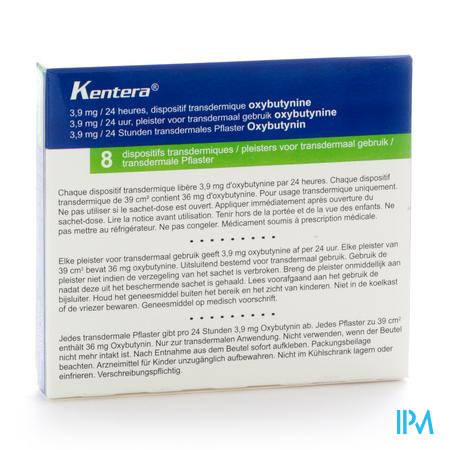 Kentera 8 Dispositif Transderm 3,9mg/24 H