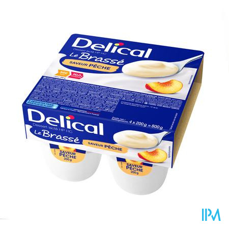 Delical Le Brasse Perzik 4x200g