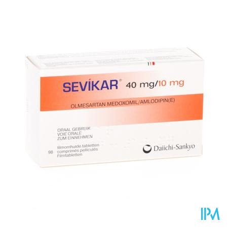 Sevikar 40mg/10mg Filmomh Tabl 98