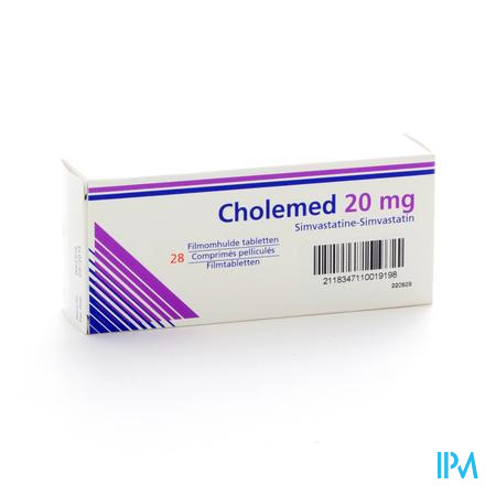 Cholemed 20mg Comp Enrob 28 X 20mg