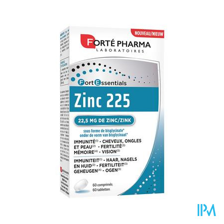 Zinc 225 Forte Pharma Comp 60