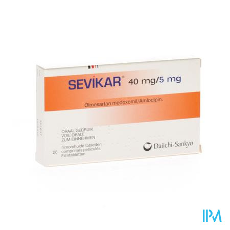 Sevikar 40mg/5mg Filmomh Tabl 28