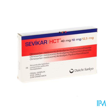 Sevikar Hct 40mg/10mg/12,5mg Filmomh Tabl 28