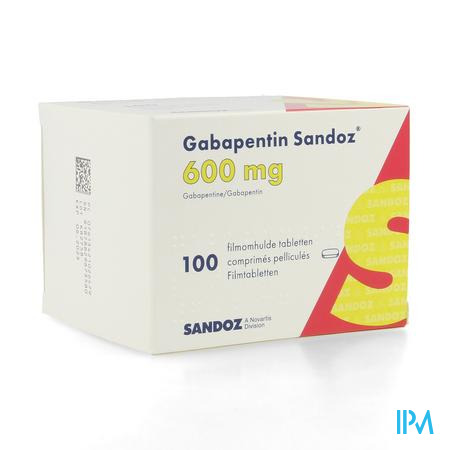 Gabapentine 600mg Sandoz Comp 100 X 600mg