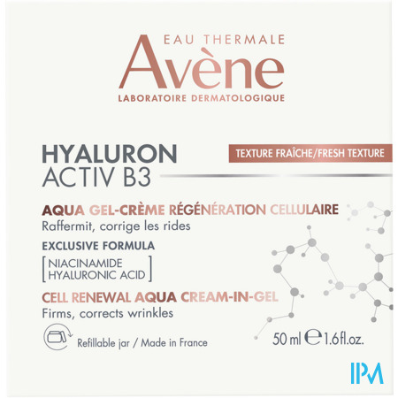 Avene Hyaluron Activ B3 Aqua Gel-cr Celvern. 50ml