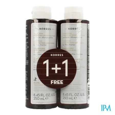 Korres Kh Sh Rice&tile 2x250ml Promo