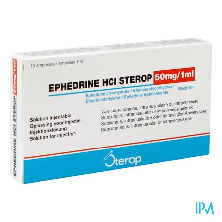 Sterop Efedrine Hcl 50mg 1ml 10 Amp