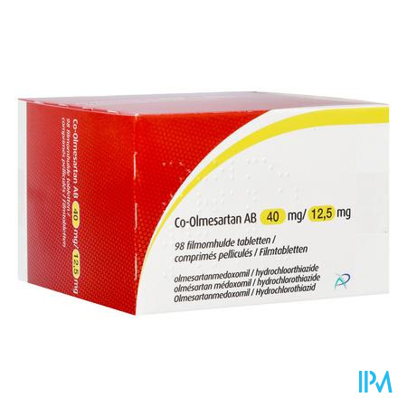 Co-olmesartan Ab 40mg/12,5mg Filmomh Tabl 98