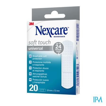 Nexcare 3m Soft Touch Universal 19mmx72mm Strips20