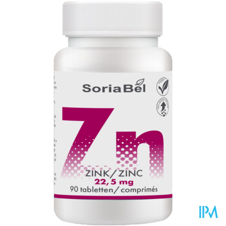 Soria Zinc Bio-actief 22,5mg Tabl 90