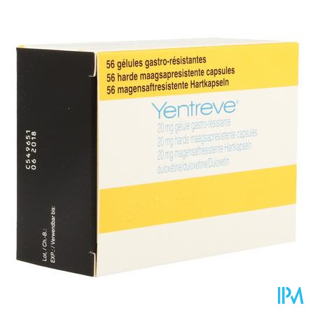 Yentreve Caps 56 X 20mg