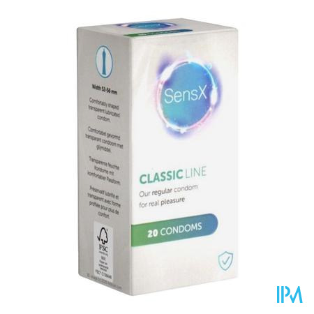 Sensx Classic Line Condooms 20