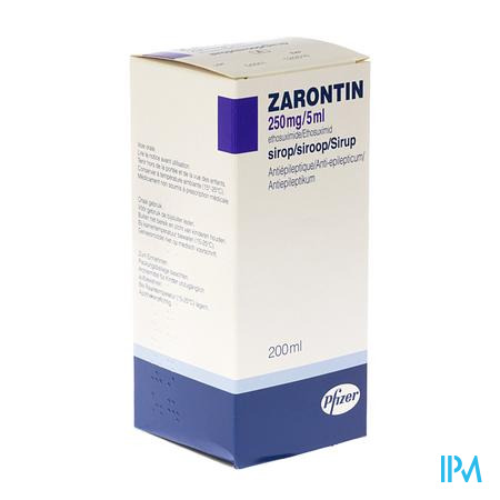 Zarontin 250mg/5ml Siroop 200ml