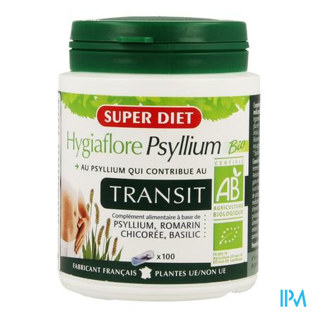 Superdiet Hygiaflore Psyllium Caps 100