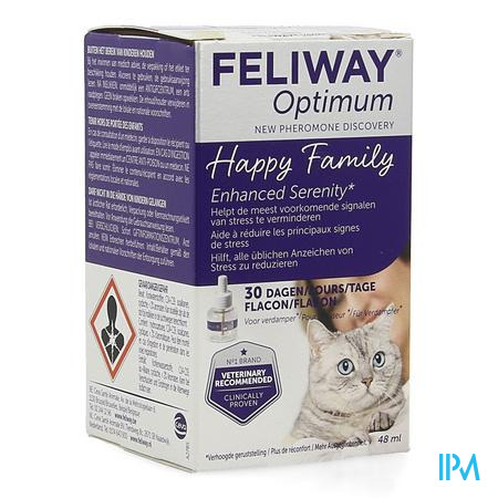 Feliway Optimum Kat Refill 30 Dagen Fl 48ml