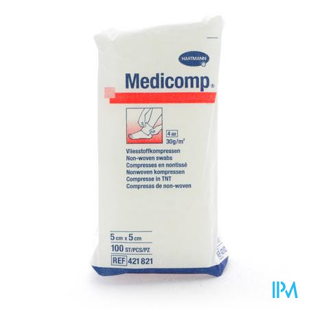 Medicomp 5x5cm 4pl. Nst. 100 P/s