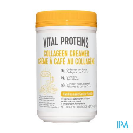 Vital Proteins Collageen Cream. Vanillesmaak 305g