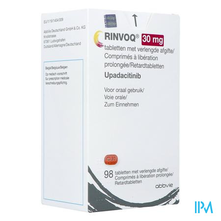 Rinvoq 30mg Verlengde Afgifte Tabl 98