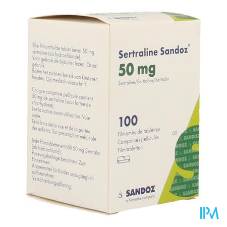 Sertraline Sandoz Comp 100 X 50mg Imv