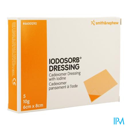Iodosorb Dressing 10g 6x 8cm 5 66001292