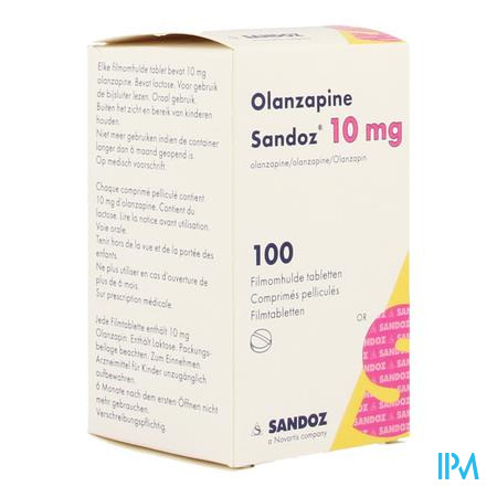 Olanzapine 10mg Sandoz Pot Filmom Tabl 100