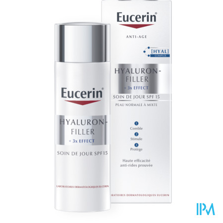 Eucerin Hyaluron-filler X3 Jour Ip15 Pn/m 50ml