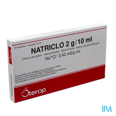 Natriclo Amp Inj 10 X 2g/10ml