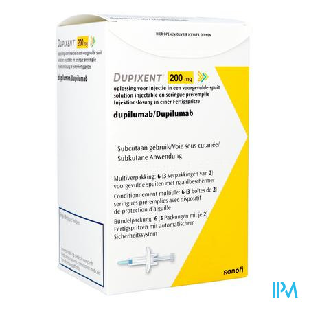 Dupixent 200mg Opl Inj Voorgev.spuit 3x2 200mg