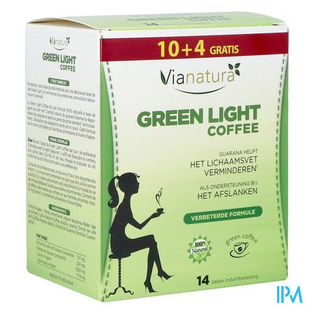 Vianatura Green Light Coffee Zakje 10+4 Gratis