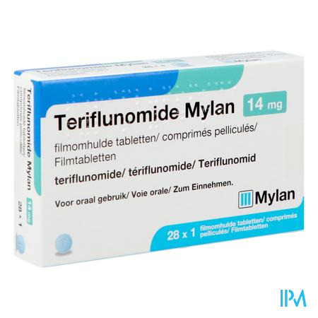 Teriflunomide Mylan 14mg Filmomh Tabl 28