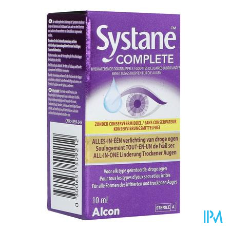 Systane Complete Conserveermiddelvrij Fl 10ml