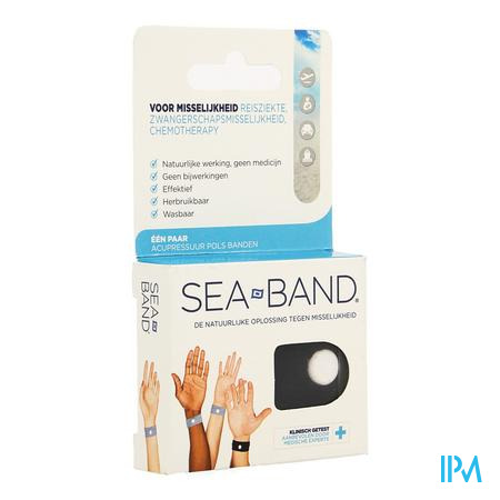Sea Band Adulte Bracelet Noir 2