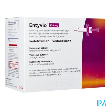 Entyvio 108mg Sol Inj Voorgevulde Spuit 2