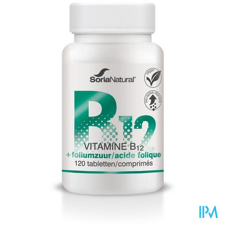 Soria Vitamine B12+foliumzuur 250mg Tabl 120