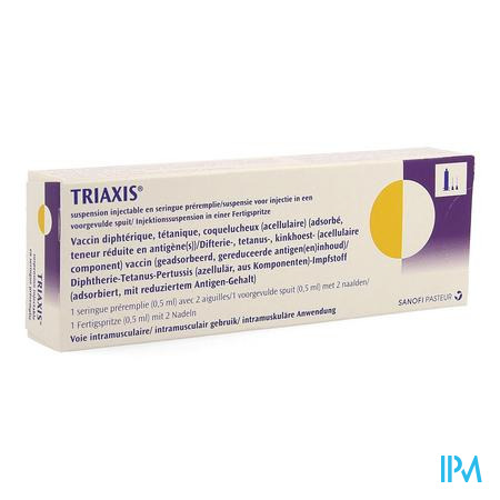 Triaxis Voorgev Spuit 2 Naald Aangeh 1dose=0,5ml