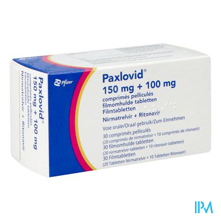 Paxlovid 150mg+100mg Filmomh Tabl 30 Opa/alu/pvc