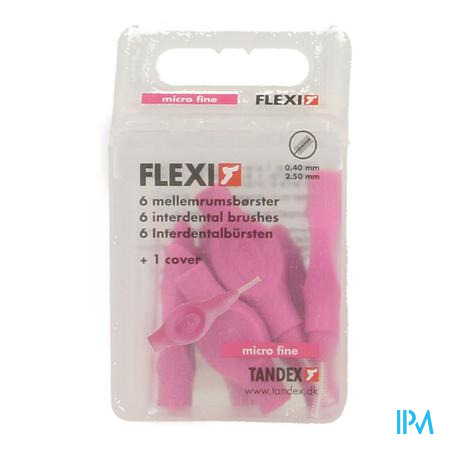 Flexi Fuchsia Borsteltje Micro Fine Interdentaal 6
