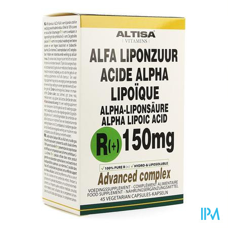 Altisa R(+)-alpha Liponzuur 150mg + C+e V-caps 45
