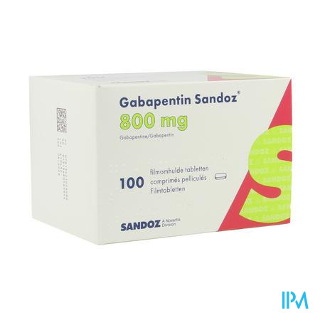 Gabapentine 800mg Sandoz Comp 100 X 800mg