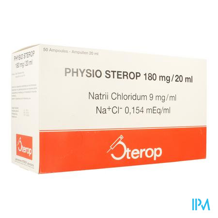 Physio Sterop 180 mg/20 ml parent. oplosm. i.v. amp. 50 x 20 ml