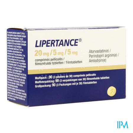 Lipertance 20mg/ 5mg/ 5mg Filmomh Tabl 90