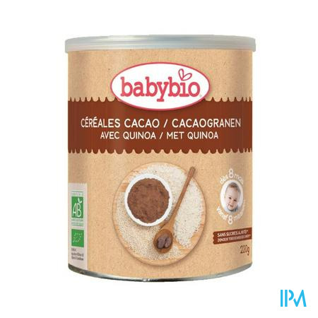 Babybio Cereales Cacao Quinoa 8m 220g