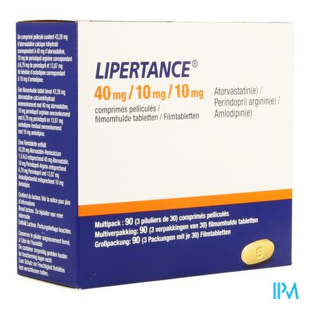 Lipertance 40mg/10mg/10mg Filmomh Tabl 90