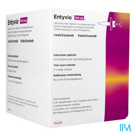 Entyvio 108mg Sol Inj Voorgevulde Spuit 6