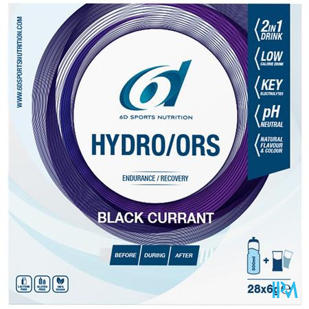 6d Hydro Ors Blackcurrant Sach 28x6g