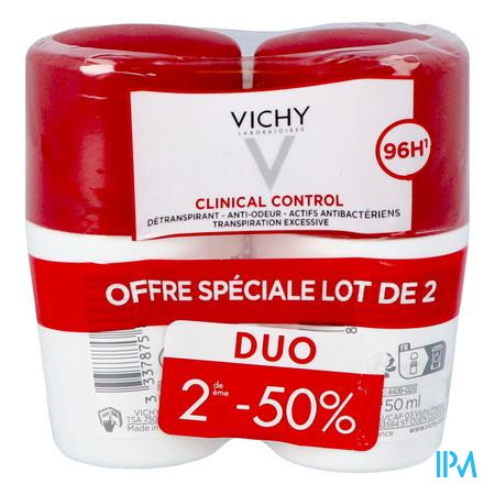 Vichy Deo V Roll 96h Clinical Ctrl Duo 50ml 2e-50%