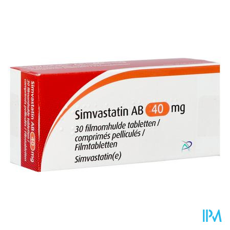 Simvastatin Ab 40mg Filmomh Tabl 30